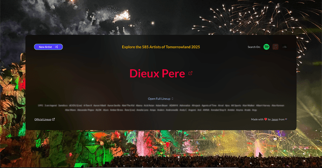 Tomorrowland Artists